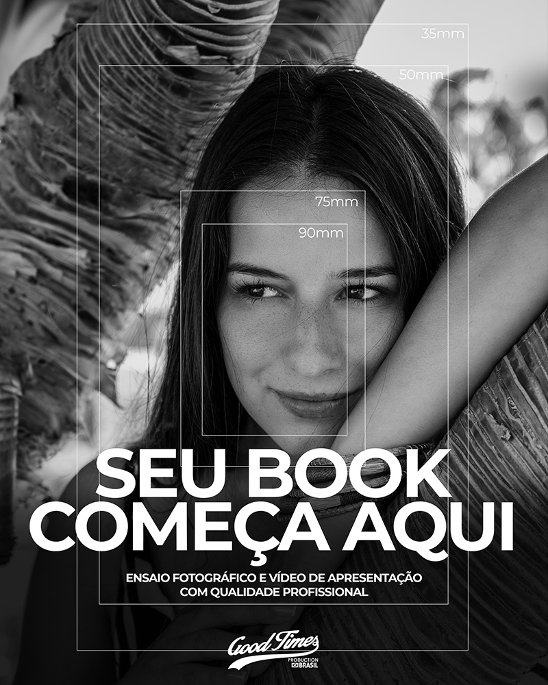 Ensaio fotográfico profissional com iluminação de estúdio